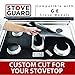 StoveGuard Stove Protectors for GE General Electric Gas Ranges | Custom Cut | Ultra Thin Easy Clean Stove Liner | Made in the USA | Model JGBS66REKSS