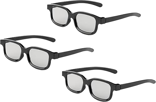 Reald - Gafas 3D gafas pasivas polarizadas circulares no intermitentes para cine en formato realdproyector de TV 3D polarizado pasivo gafas 3D que