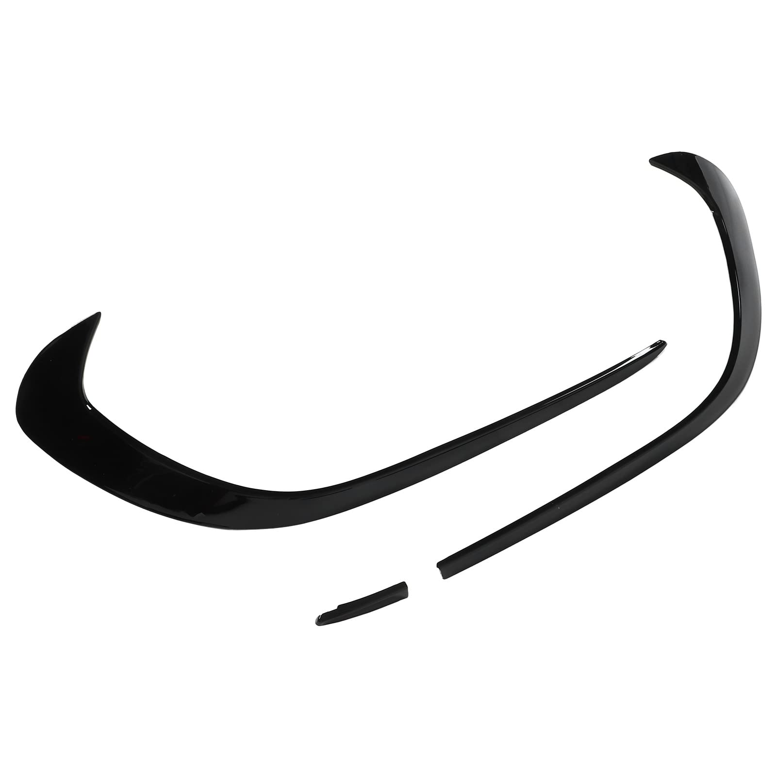 Yosoo Health Gear Sostituzione Spoiler Paraurti Anteriore Nero Lucido 3 Pezzi per Classe A W176 AMG-Line 2015-2018