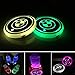 Aswelly LED Car Cup Holder Lights for BMW, 2PCS Car Logo Cup Coaster with 7 Colors Changing USB Charging Mat, Luminescent Cup Pad Interior Atmosphere Lamp Cool Car Accessories for BMW