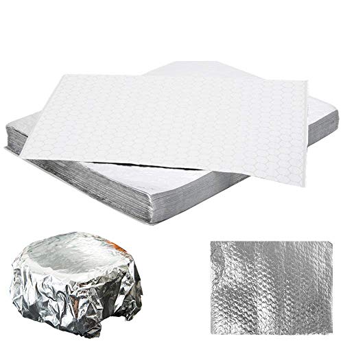 MM Foodservice Insulated Foil Sandwich Wrap Sheets, Insulated Cushion Foil Wrap, Honeycomb Insulated Wrap, 10 3/4 Inch x 14 Inch Sheets (Pack of 250)
