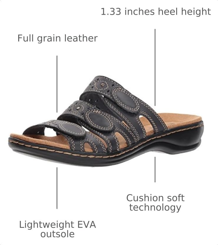 Image of Clarks Women's Leisa Cacti Q Slide Sandal