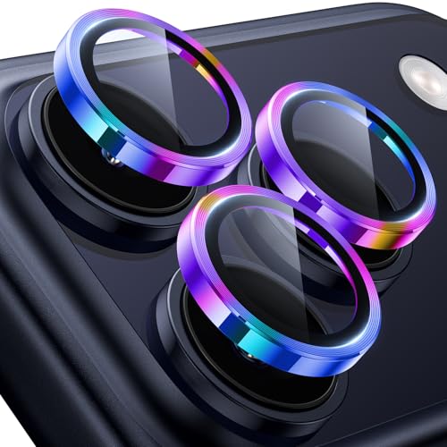 Image of Hoerrye Camera Protection for iPhone 17 Pro /iPhone 17 Pro Max - Individual Camera Protection, Anti-Scratch, 9H Hardness Film, Scratch-Resistant, Military Grade Space Titanium Drop Protection