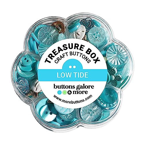 Buttons Galore Treasure Box Low Tide assortiment boutons multi tailles
