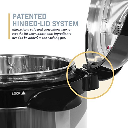 Maxi-Matic Epc-808Ss Elite Platinum 8Qt. Electric Stainless Steel Pressure, 15.7 X 16.4 X 15.8 Inches, Black #TOP2