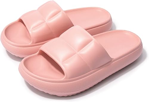 Miniatura 8 de Luffymomo Sandalias de baño antideslizantes para mujer, de secado rápido, sandalias de ducha para interiores y exteriores, zapatos de plataforma