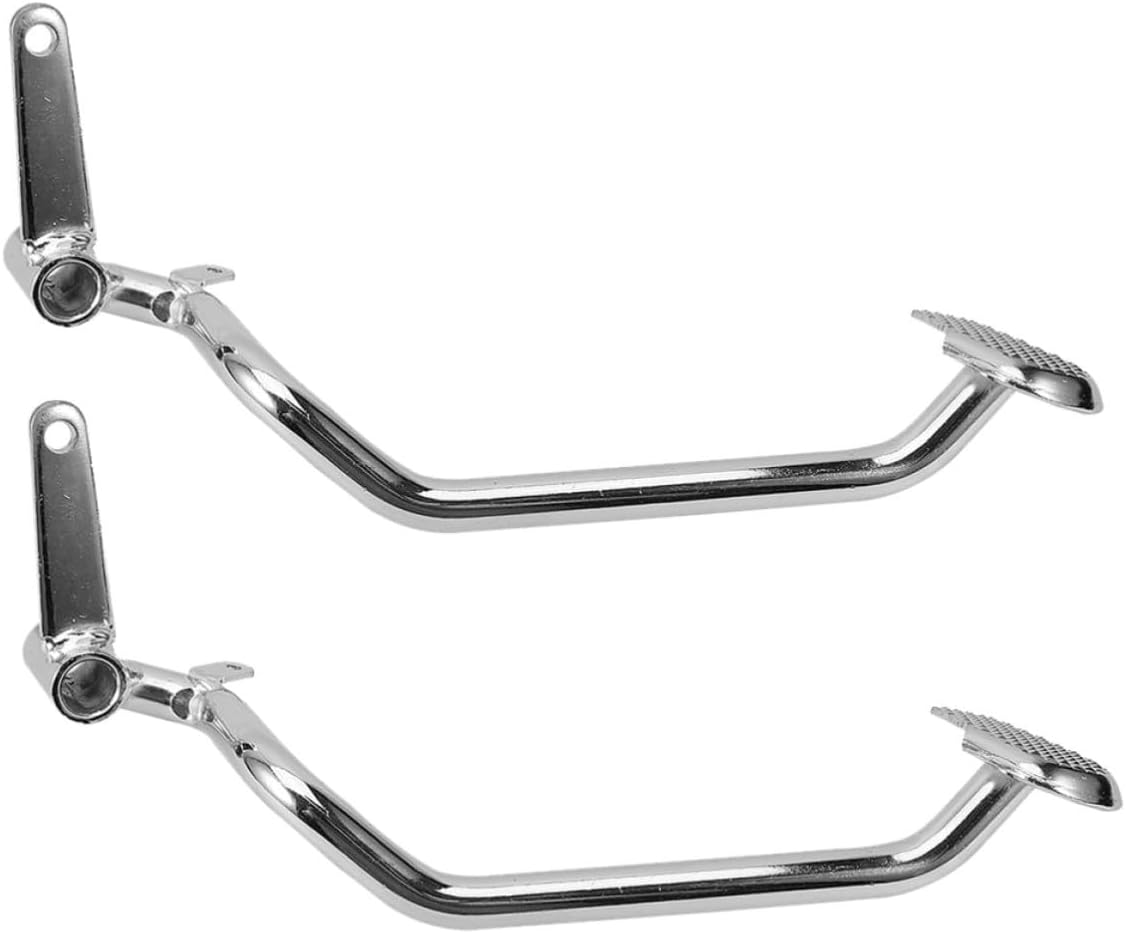 Mikinona Pedal Silver Motorcycle 2pcs Metal Rear Lever Brake Foot Versatile Design Enhances Safety for Suitable Motorcycles