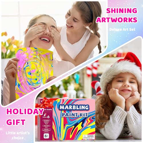 Prime Titoclar Kids' Water Marbling Paint Kit (Yellow) 4.99 + Free Shipping + 50% Off Code A6U1LLH0 - image 5
