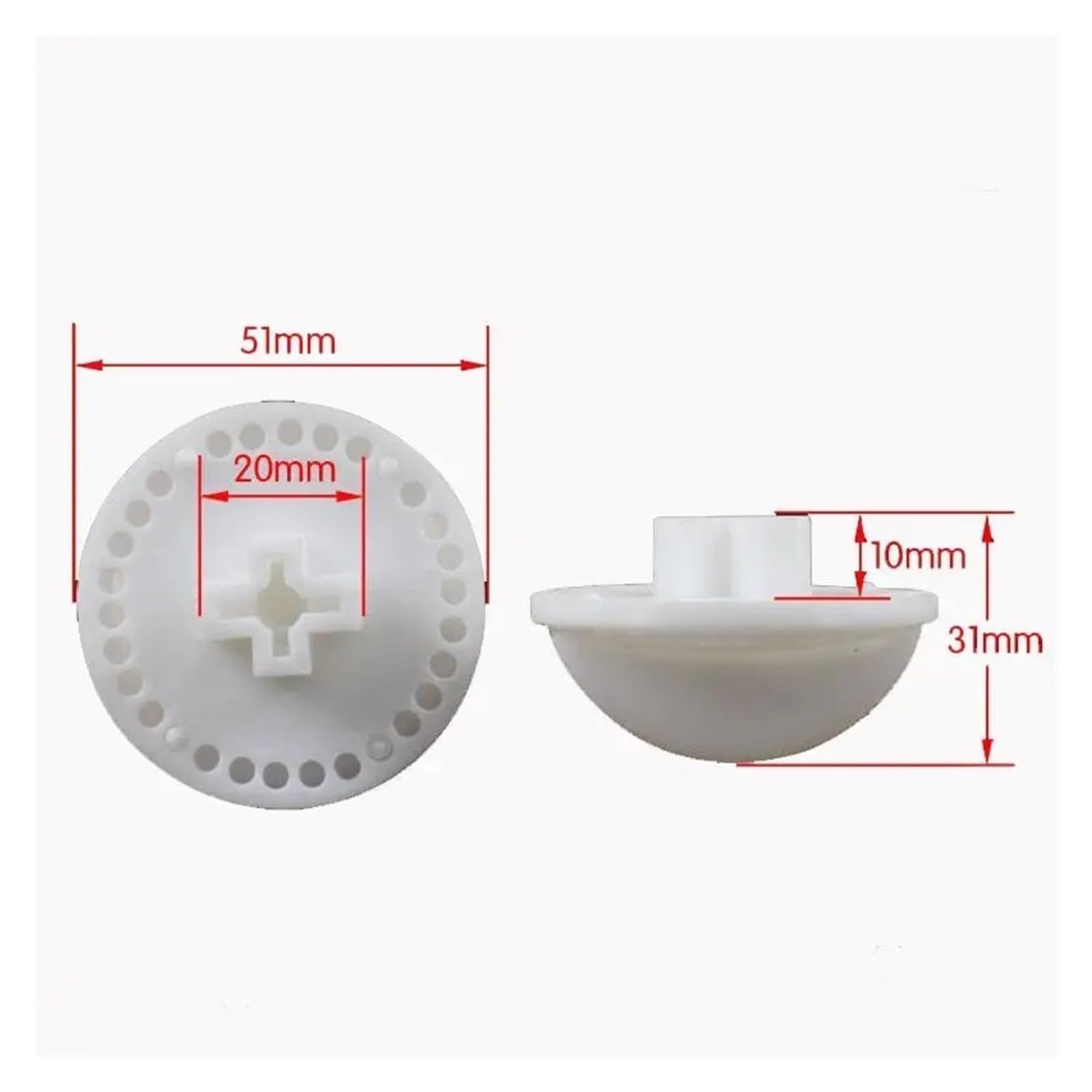 Manopola Universale for Timer for Lavatrice, manopola di Ricambio in plastica for Timer Meccanici, quadrante di Controllo con Impugnatura Antiscivolo for lavatrici a Carica dall'alto
