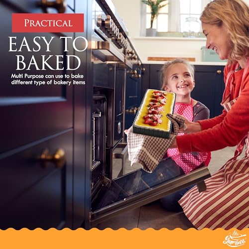 image for YUMTART 14 Inch Rectangular Tart Pan with Removable Bottom - Non-Stick