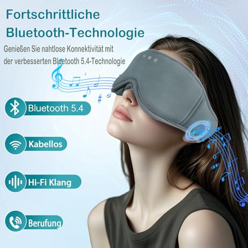 Masque de sommeil 3D textile premium bambou modèle DE 1 - 6