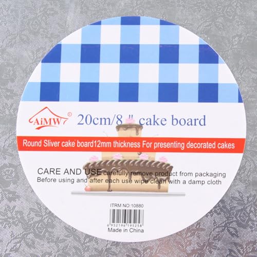 Generico Tartas de cartón - Tambor para tartas gruesas, para tartas de cartón alimenticio | Tabla para cortar para fiestas de cumpleaños, con excelente mano de obra y sin grietas. Te encantará la
