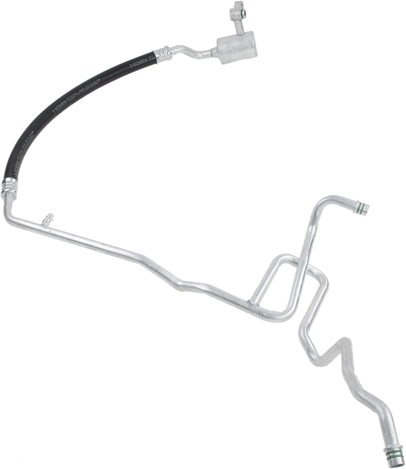 A-Premium A/C Suction Hose Assembly Compatible with Toyota Sienna, 2007 2008 2009 2010, 3.5L, DOHC, with Rear A/C, Compressor to Evap