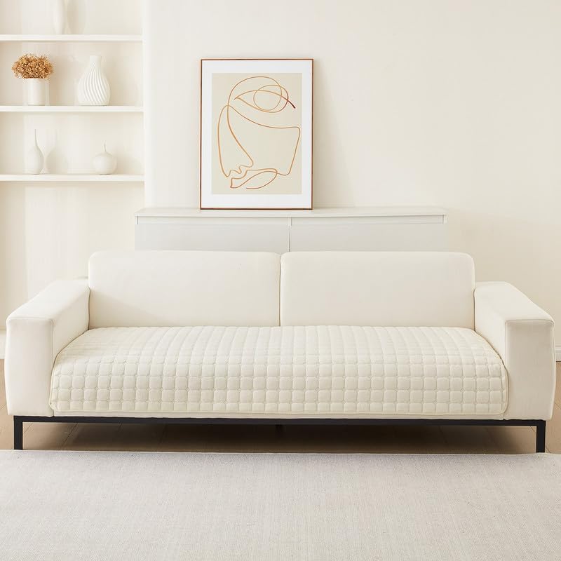 Miniatura 2 de JIAN YA NA Funda para sofá modular, funda de terciopelo para sofá para mascotas y niños, antideslizante, lavable, protector de muebles para sofá de