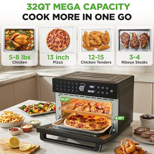 Large Capacity Air Fryer Toaster Oven