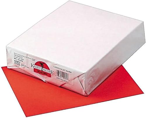 Miniatura 2 de Pacon 102054 Kaleidoscope - Papel de colores multiusos, 24 libras, 8-12 x 11, rojo rojo, 500 shtsRm