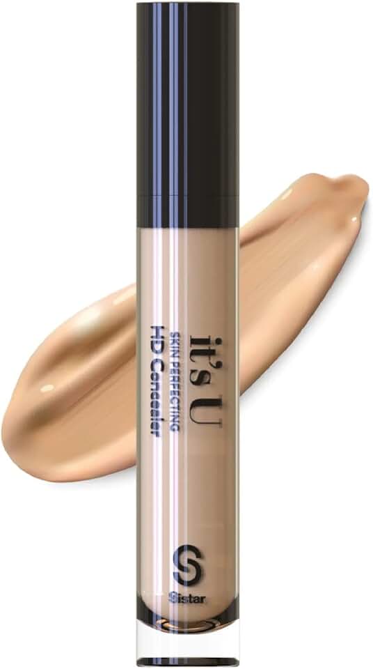 Sistar It's U Skin Perfecting HD Corretivo Cobertura Completa Leve Longa Duração Corretivo Líquido Contorno Máscara Maquiagem 5 ml (Marfim)