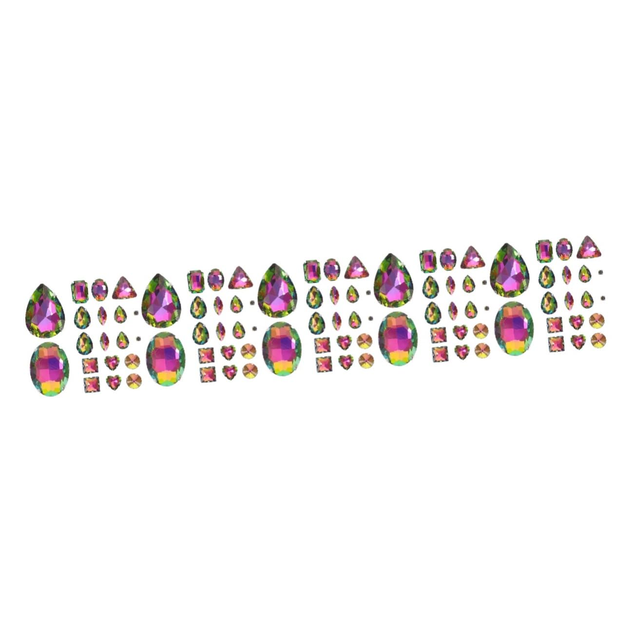 Gadpiparty 5 Series Decoración De Perforación De Garras Brillo Pequeños De Imitación Elaboración Pedrería De Uñas Gemas De Costura De Coser Aleación 50 Piezas X 5