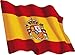 Artimagen Pegatina Bandera Ondeante España 80x60 mm.