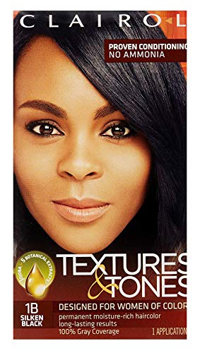 Clairol Text & Tone Kit #1B Silken Black (3 Pack)