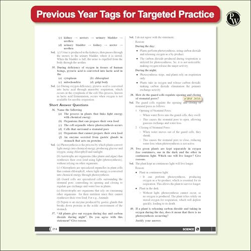 Image of PW CBSE Class 10 NCERT Exemplar Problems Mathematics and Science with Text & Video Solutions | Chapterwise Mind Maps | PYQ Tagging | Rationalised NCERT Syllabus [Paperback] PW