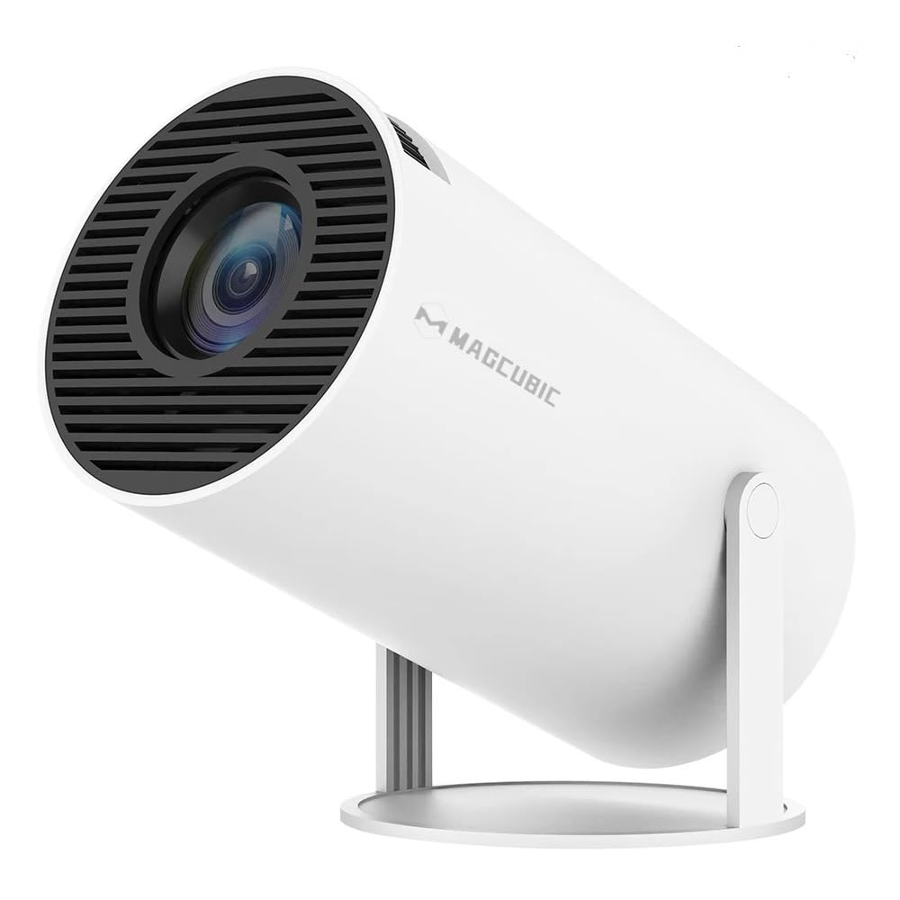 Mini Proyector Portátil Auto Keystone con Android 11,Proyector 4k con WiFi 2.4G/5G, BT 5.4, Pantalla de 130 Pulgadas, Giratorio 180°,Proyec Móvil Cine en Casa para HDMI/USB