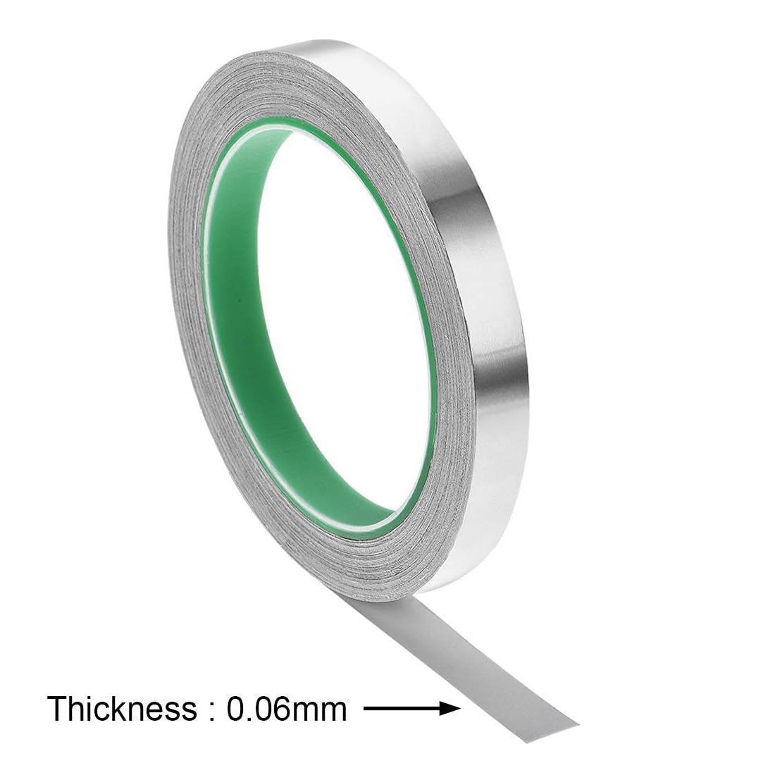 TA-VIGOR 12mm Aluminium Foil Tape Double Sided Conductive, High Temperature HVAC Duct Tape for Sealing & Patching, Conductive - Image 3