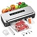 Bonsenkitchen Machine à emballer sous vide pour aliments secs et humides - Appareil de mise sous vide pour emballage sous vide avec cutter intégré Avec sac sous vide-Mise à Niveau