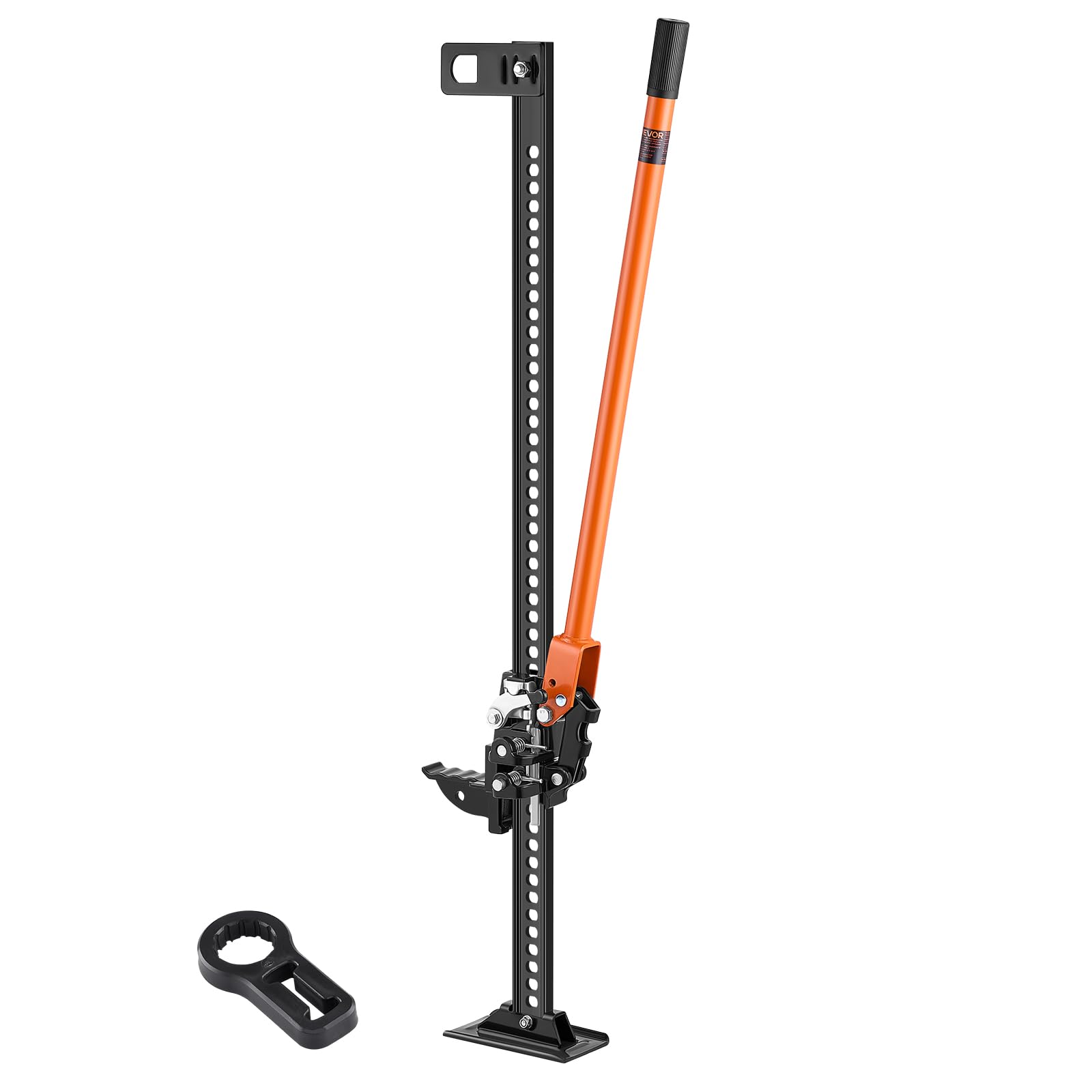 VEVOR Farm Jack 48 inch Utility High Lift, 7000 lbs Capacity Ratcheting Off Road Jeep Jack, Heavy for Tractor, Truck, SUV, Bumper Lift, Orange