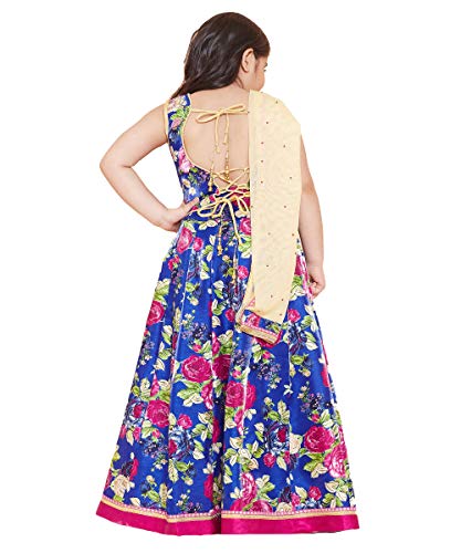 Image of TINY TOON Light Green Color Lehenga, Choli and Dupatta Set For Girl
