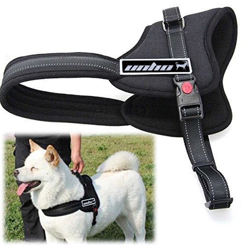 unho Dog Body Harness Padded Extra Big Large Medium Small Heavy Duty Vary from All Kinds of Size (L)