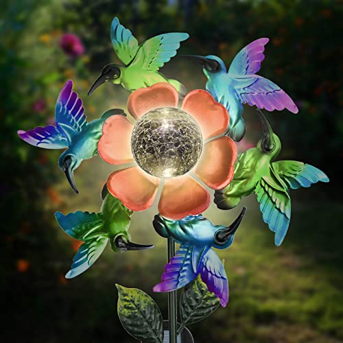 Solar Wind Spinners Hummingbird Spinner, Waterproof Outdoor Metal Wind Sculpture For Yard And Garden, Lawn & Garden Decor11 #TOP7