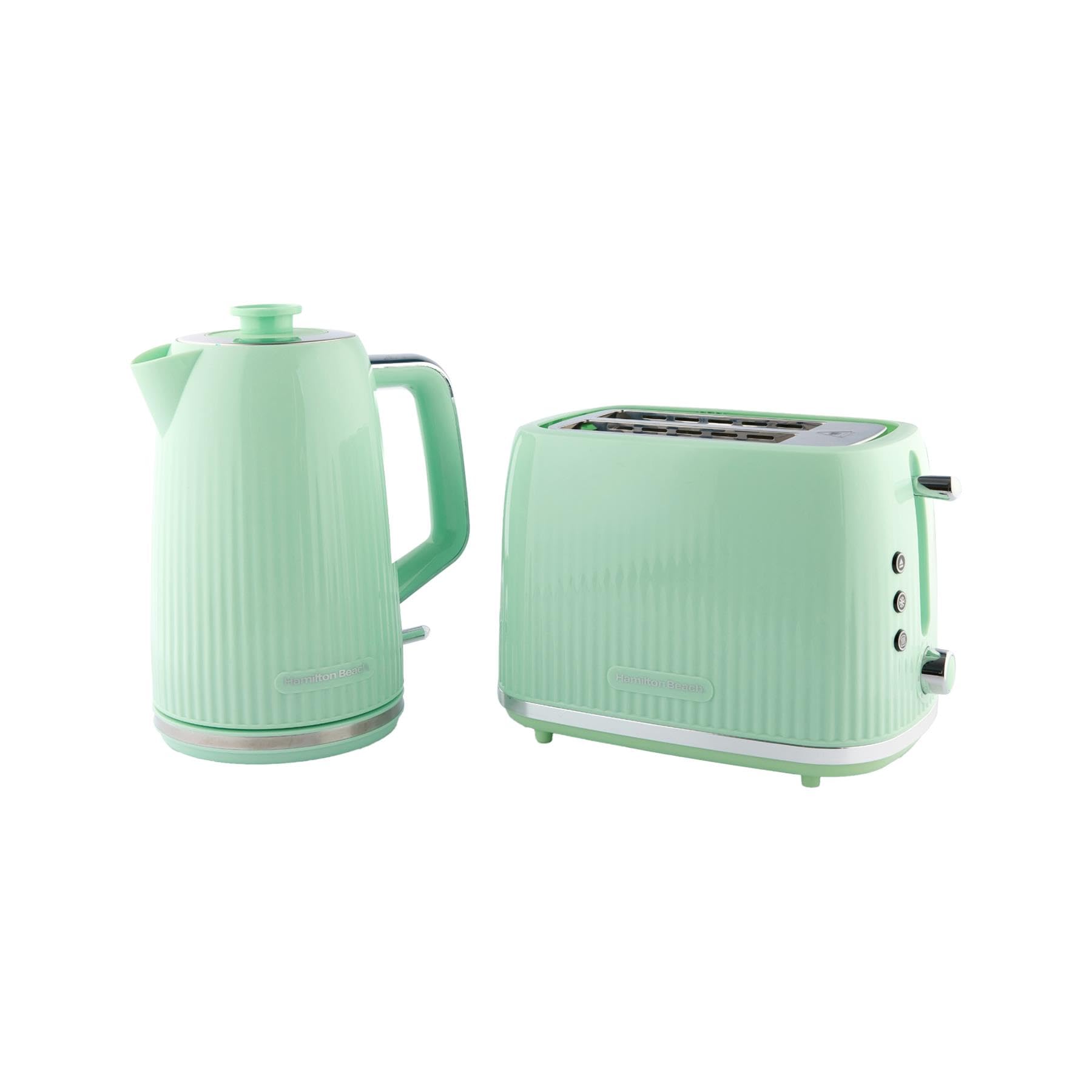 Hamilton Beach Kettle and Toaster Set, Miami, Electric Kettle 1.7L, Wide Slot Toaster 2 Slice, Boil Dry Protection, 7 Variable Browning Levels, Mojito Mint - HBMIAM — image 1