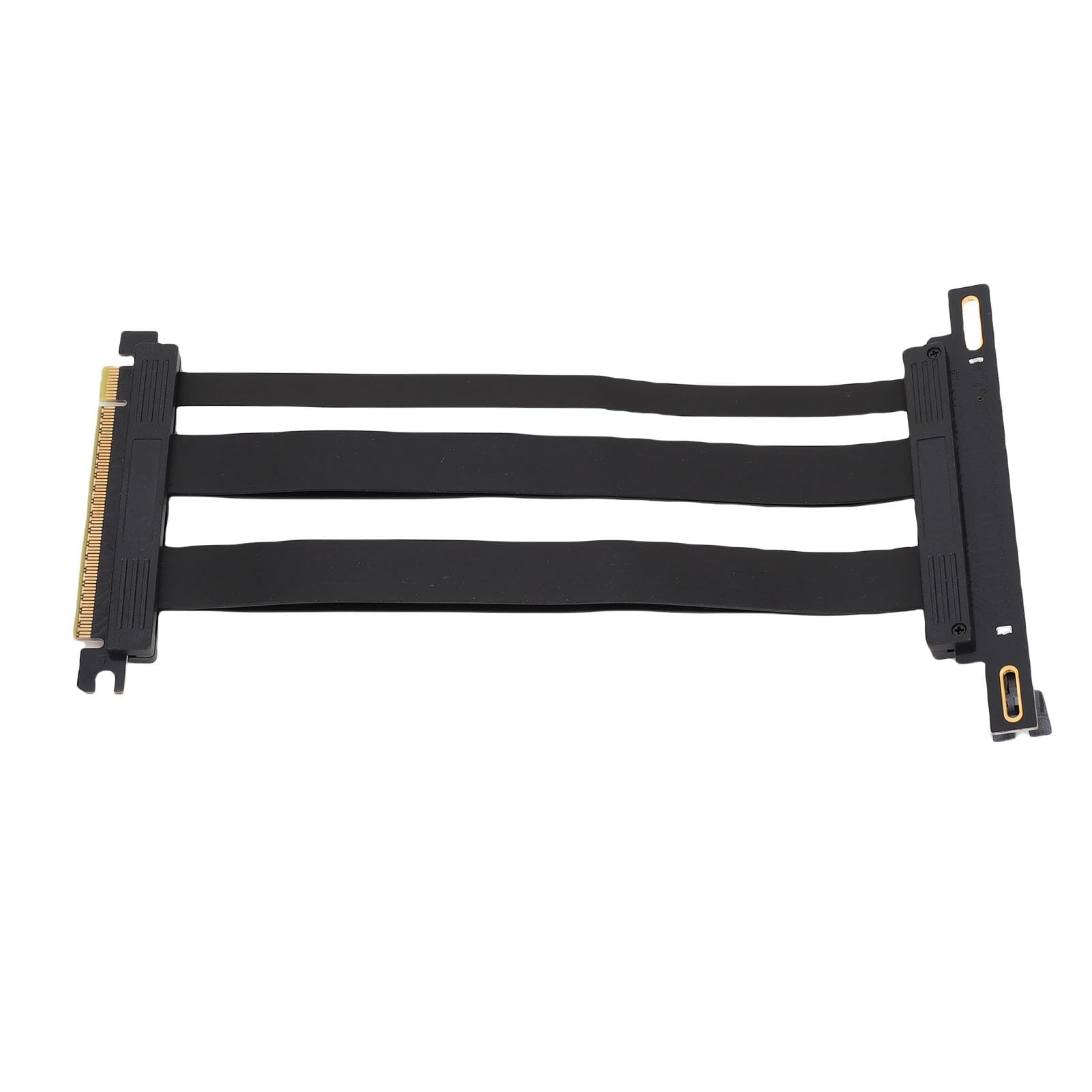 Fabater Ekranowany Kabel Riser PCIE 5.0 X16 do RTX 4090 (Ti) Kabel Przedłużający 128 Gb/s do Obudowy Komputera PC Aplikacje AI — ABS, Czarny (20 cm)