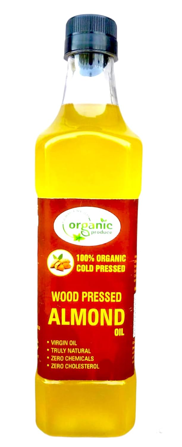 Organic Produce Wood Cold Pressed Almond Oil 250ml Amazon.in