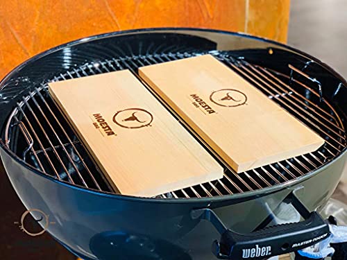 Räucherbrett Moesta BBQ 10682 Holzplanke XXL 2er Set aus Erlenholz