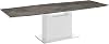 Casabianca Home Olivia Dining Table, 71 W x 39.5 D x 30 H, Brown Marbled