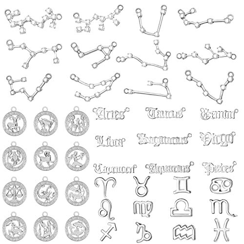 Breloque zodiaque argent pour création bijoux pendentif horoscope DIY
