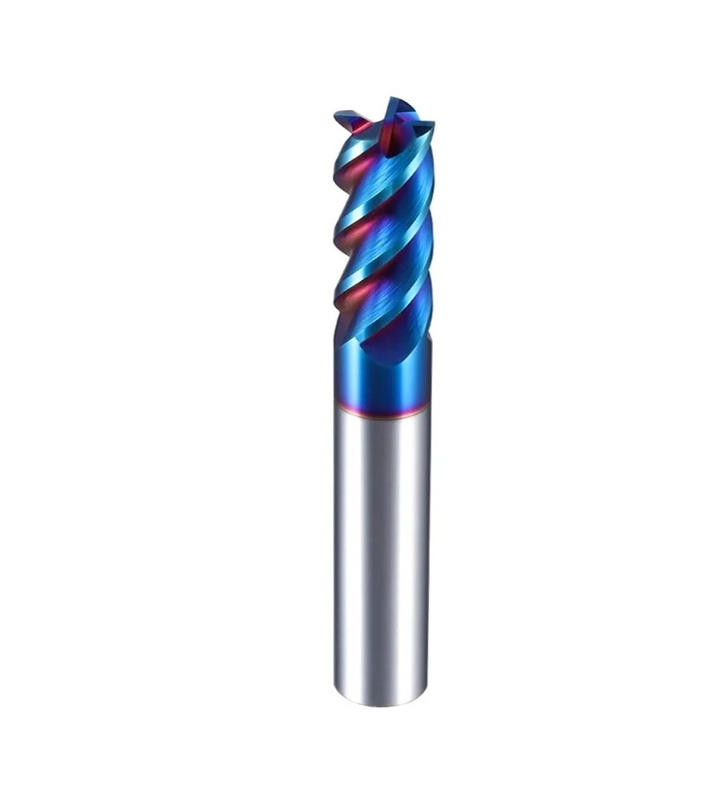 1 Uds. Fresa de carburo tungsteno 4 flauta HRC65 HRC72 Nano azul templado 4mm 6mm 8mm10mm 12mm 16mm herramienta CNC for acero inoxidable(11X33X12X75 HRC65)