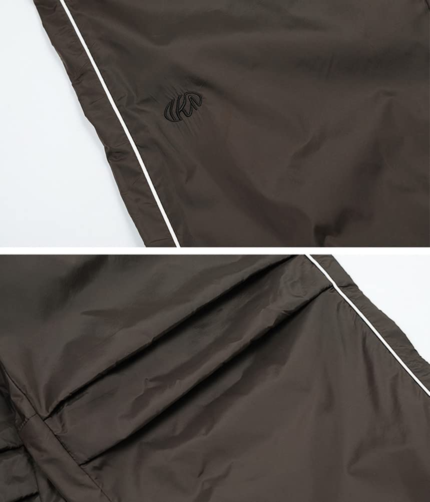 ORANDESIGNE Damen Parachute Hosen Y2k Hosen Baggy Cargohose Fallschirmhose Teenager Y2K Weites Bein Track Pants Vintage Baggy Hosen für Frauen 90er Streetwear Freizeithose Sweathose