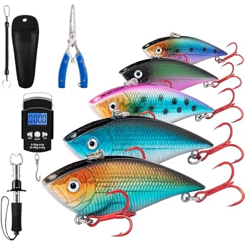 XBLACK Fishing Tool KIT & Fishing Lures Set Cover