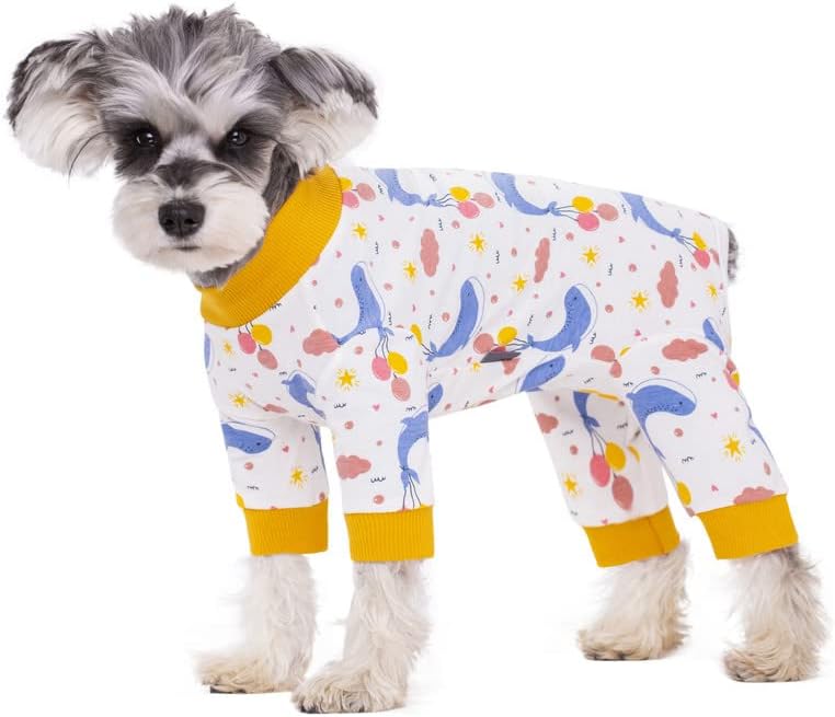 Traje de recuperación de cirugía para perros, mameluco para cirugía hembra, perros machos, pijamas de manga larga, mameluco para perros pequeños,