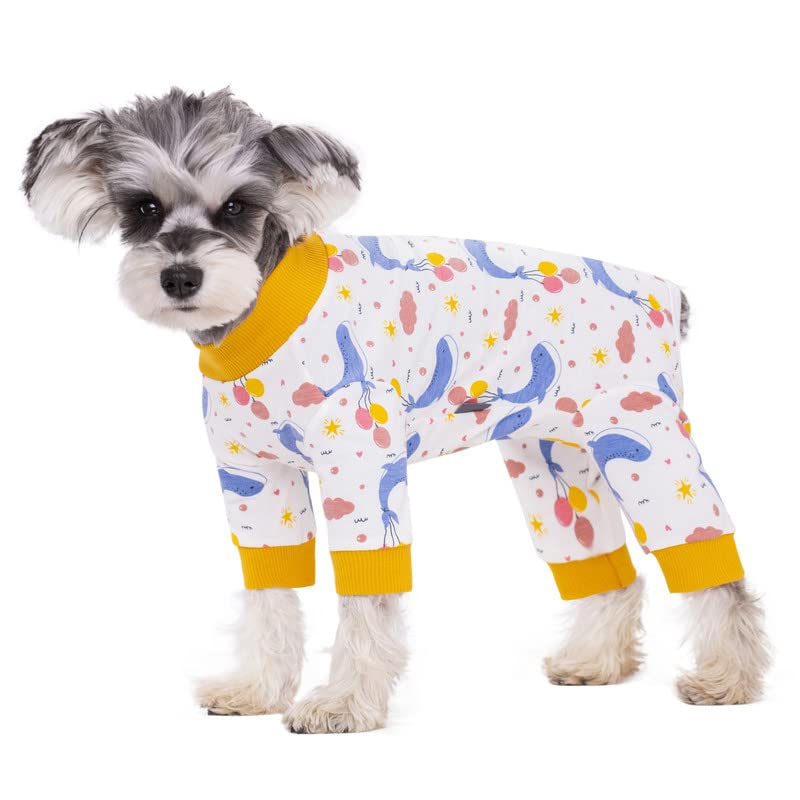 Dog Surgery Recovery Suit for Small Dogs, Four-Leg Long Sleeve