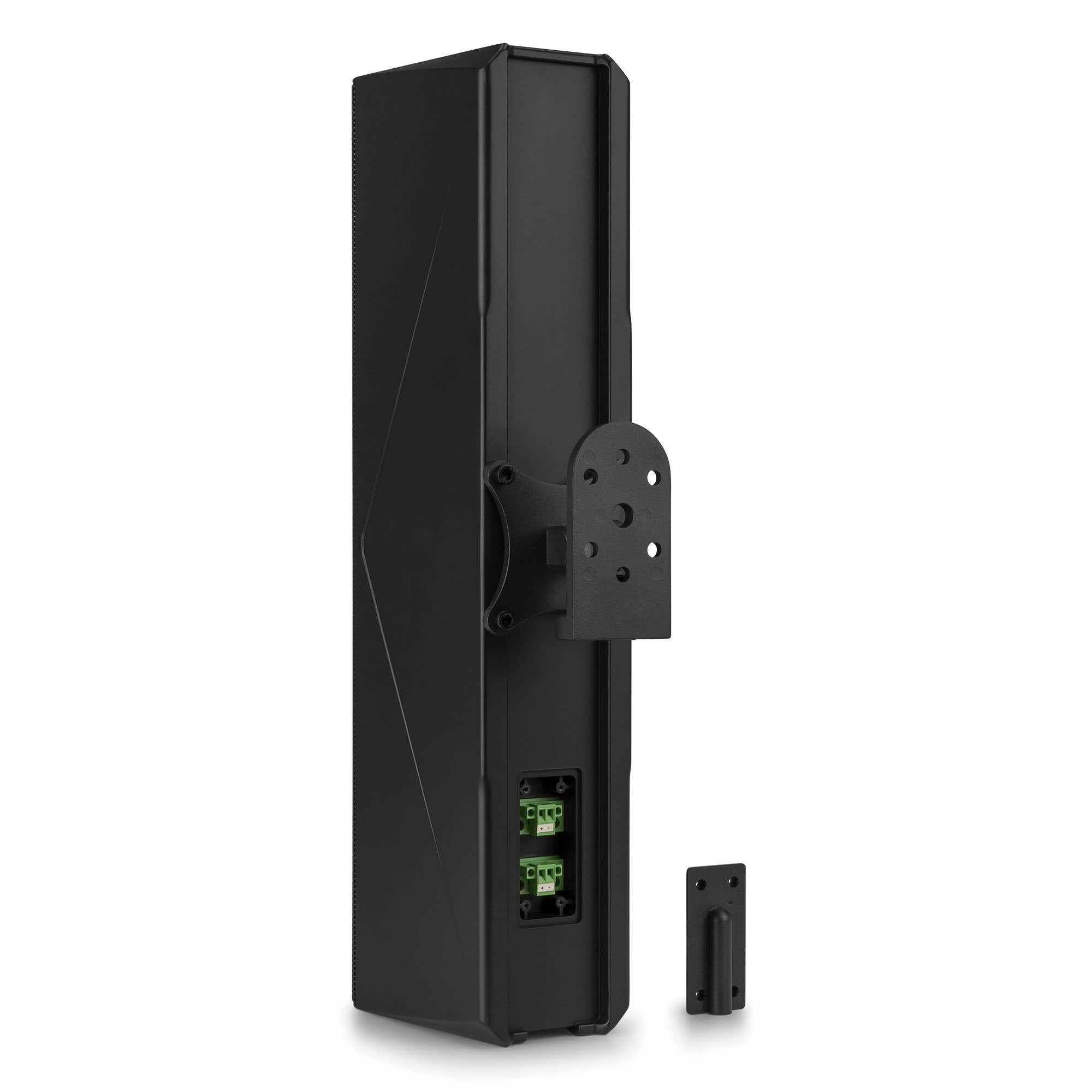 Power Dynamics PDCS403 - Altavoz Columna pasivo 260W IP44 para instalaciones Interiores y Exteriores, 4 woofers de 3” + 1 Tweeter de 1”, Carcasa ABS, Montaje Mural y Top-Hat para Soporte, Color Negro