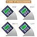 Neoteck Digital Angle Finder LCD Digital Angle Gauge Waterproof Protractor Inclinometer Bevel Box for Helicopter Bevel Angle of Miter Saw Automobile Test and Repair and ect-Blue