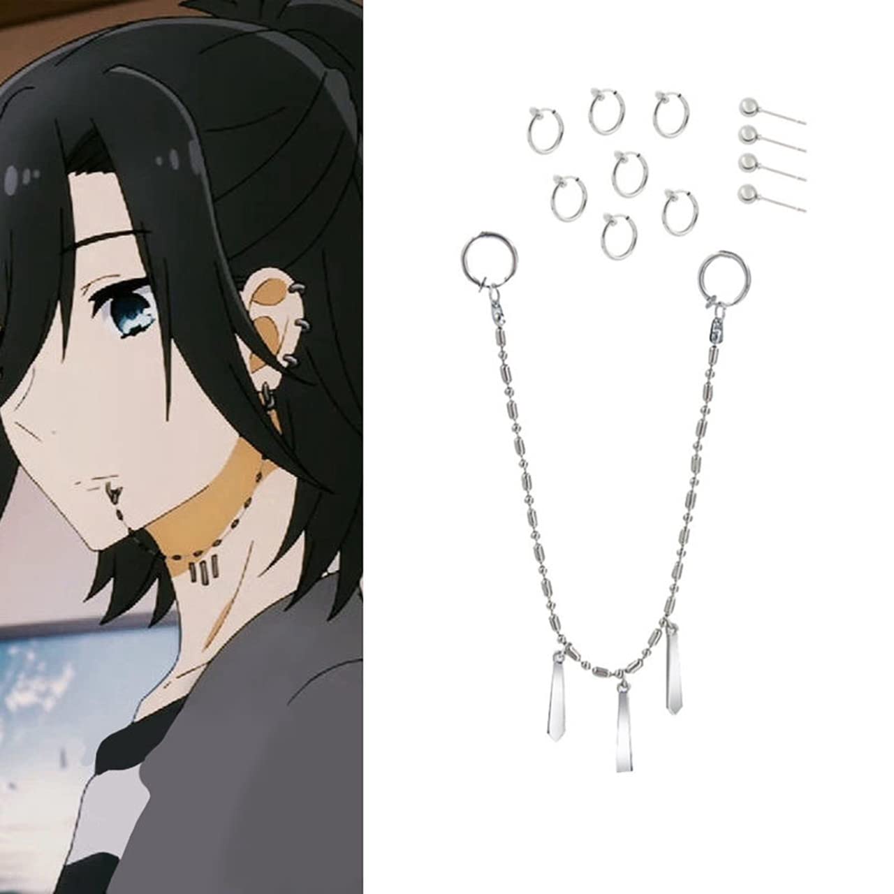 Amazon.co.jp: アニメ堀と宮村ピアス 宮村伊澄コスプレイヤリング 