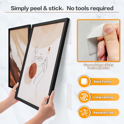 Image of KING MOUNTAIN 1x3 Inch Hook and Loop Strips, 20 Sets Nylon Self Adhesive Tape, Double Sided Strong Back Adhesive Tape and Dots for Office, Home and Crafting, Heavy Duty, White