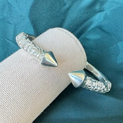 Extra Thick Pyramid 925 Sterling Silver West Indian Bangle, Heavy Cuff bracelet, 1 piece2