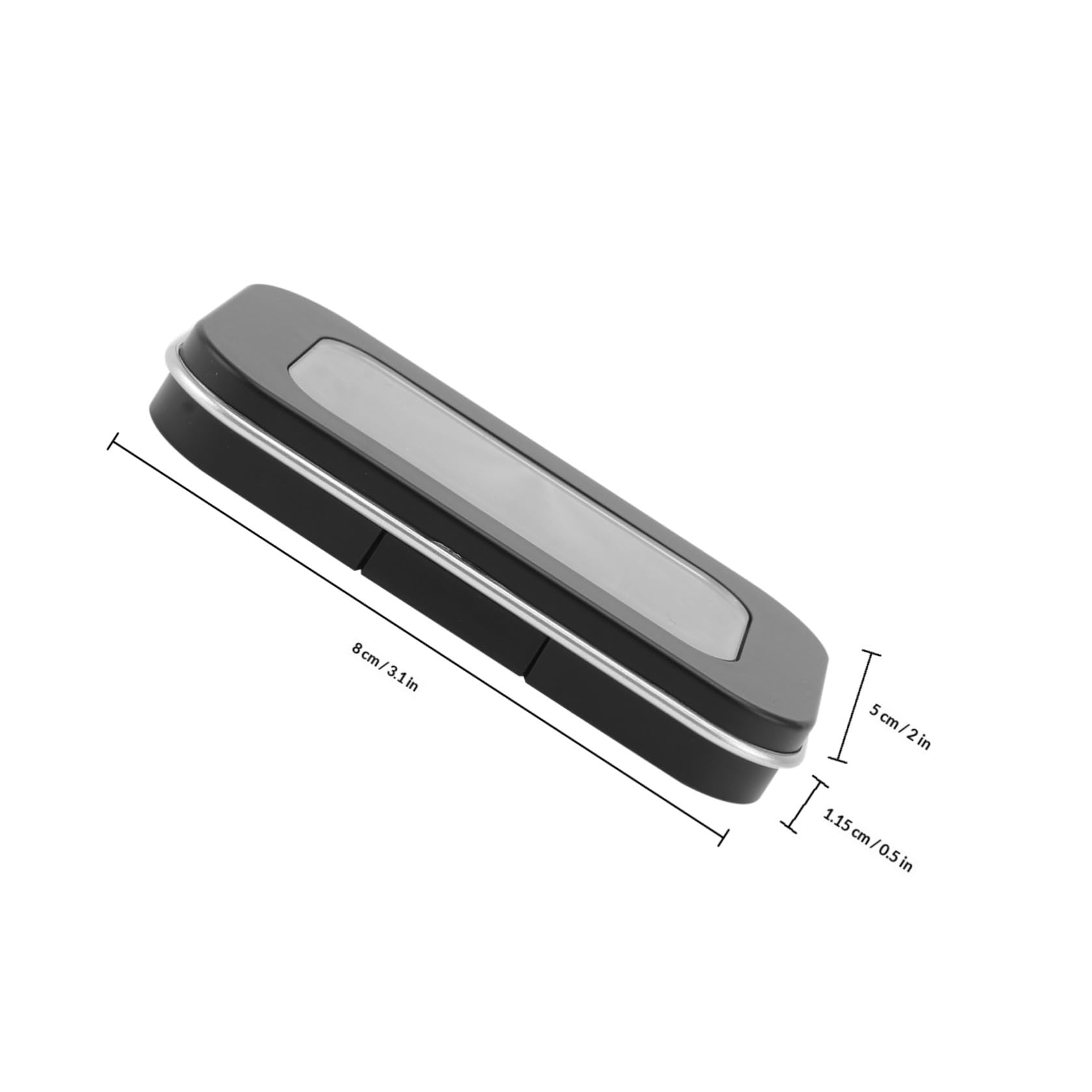 2 Stück Magnetische Lidschattenbehälter aus Kunststoff Schwarz | Leere Organizer für Make Up, Reiseetui mit Deckel, für Display und Aufbewahrung