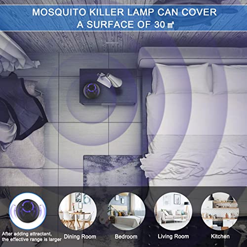 Lanju Fly Traps For Indoors, Non-Zapper Mosquito Catcher Gnat Moth Fruit Flies Insect Trap With Strong Suction, Quiet Odorless Air Drying Home Mosquito Killer Bug Trap(Black-Round) #TOP7